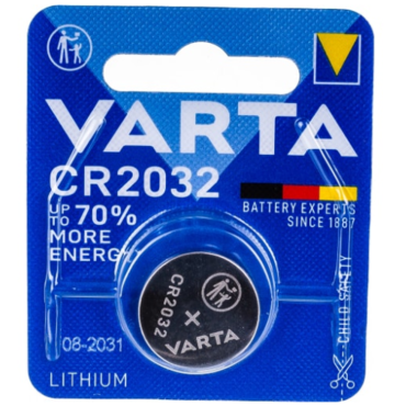Батарейка дисковая литиевая тип CR2032, VARTA Professional Electronics (1шт в блистере) 
